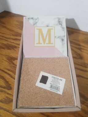 Letter "M" Ceramic Coasters